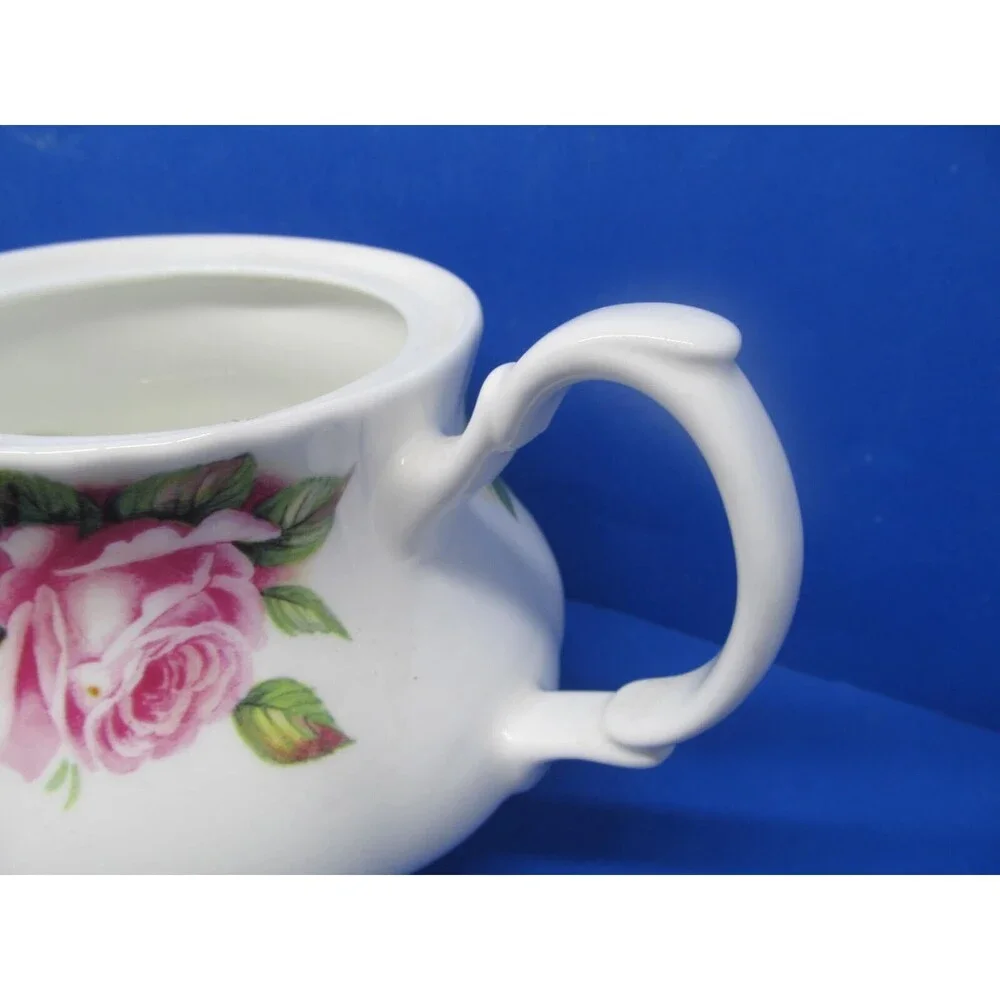 Roy Kirkham Garden Rose Teapot And 2 Tea Cups Excellent